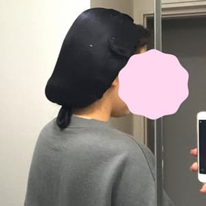 ロングヘアのナイトキャップ